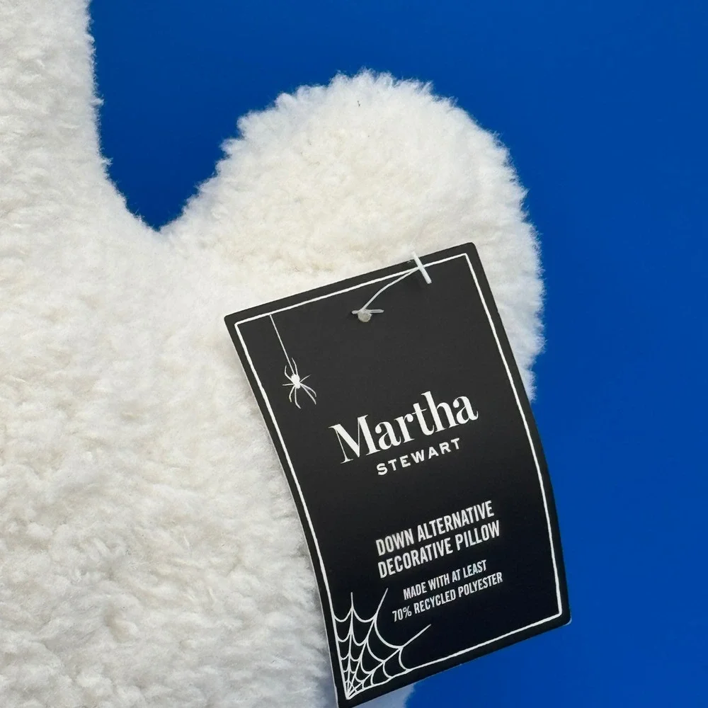 Martha Stewart Halloween Ghost Pillow Plush Down Alternative‎ Decorative Pillow
